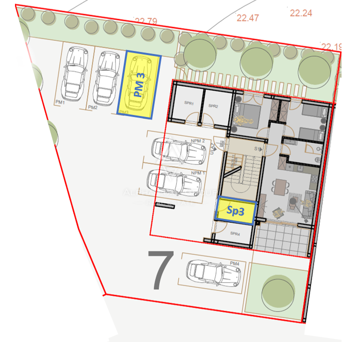 Istria, Pola: Appartamento 2 camere al primo piano