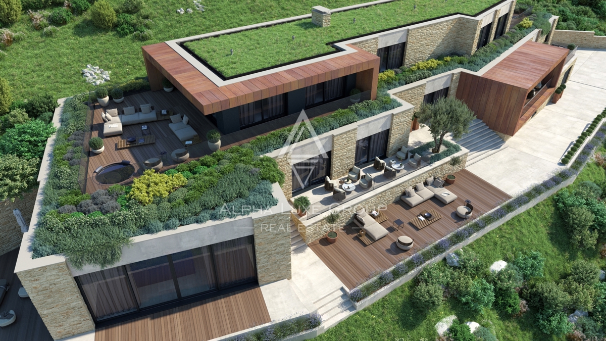 Istria, Kaštel: Terreno edificabile permesso vista mare