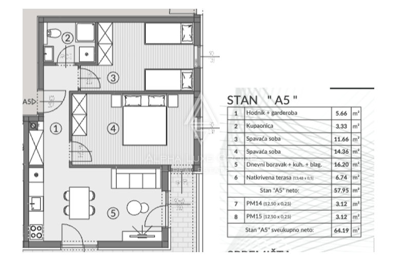 Istria, Pola – Nuovo appartamento con parcheggio