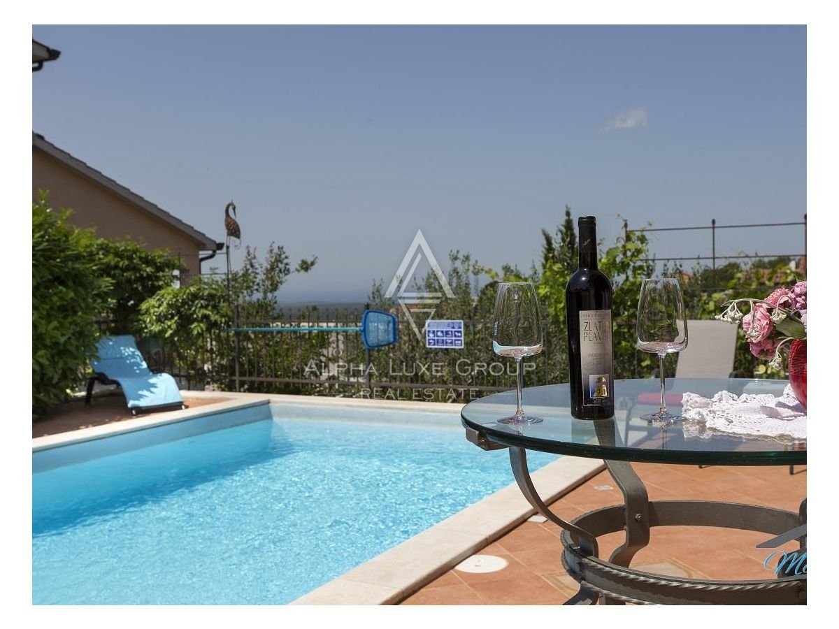 Villa con vista panoramica sul mare a Kaštelir, Istria