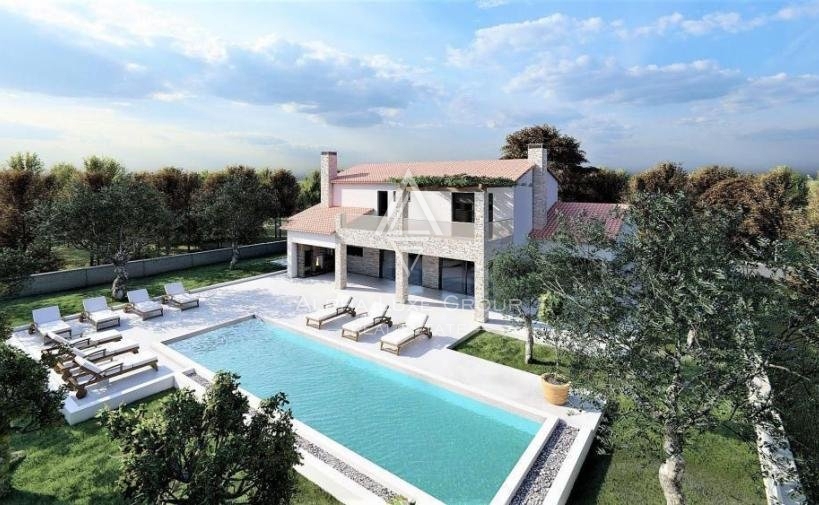 Schöne Villa mit Pool und Meerblick, Istrien, Poreč