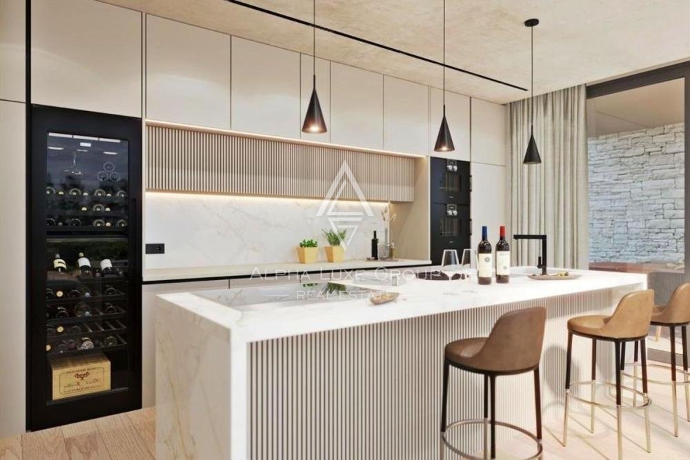 Attraente nuova villa con piscina e vista mare, Istria, Sveti Lovreč