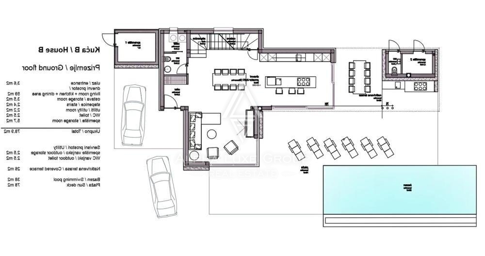 Attraente nuova villa con piscina e vista mare, Istria, Sveti Lovreč