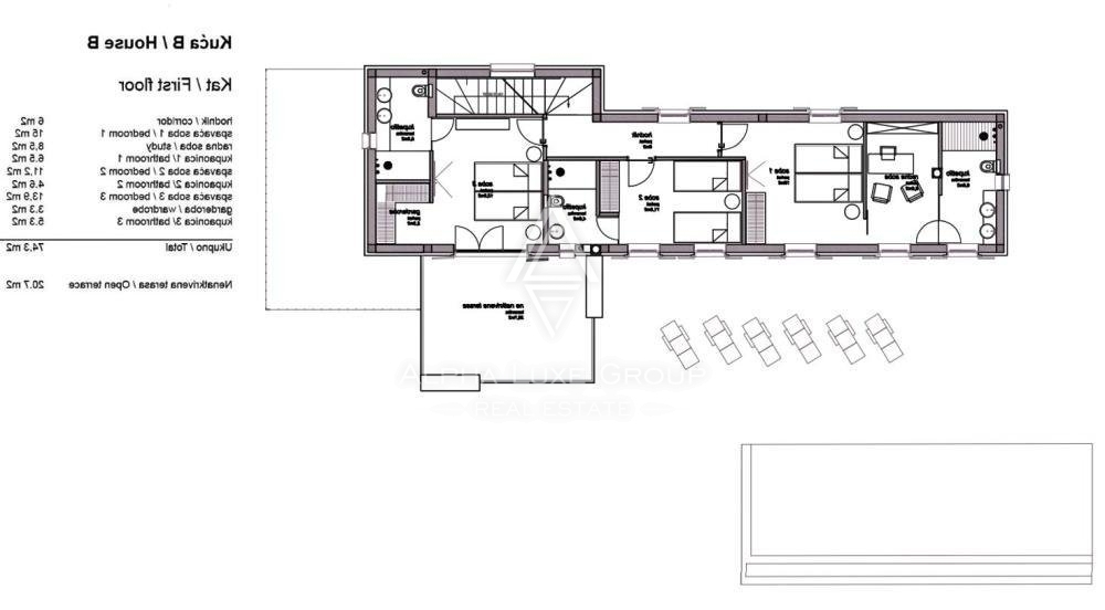 Attraente nuova villa con piscina e vista mare, Istria, Sveti Lovreč