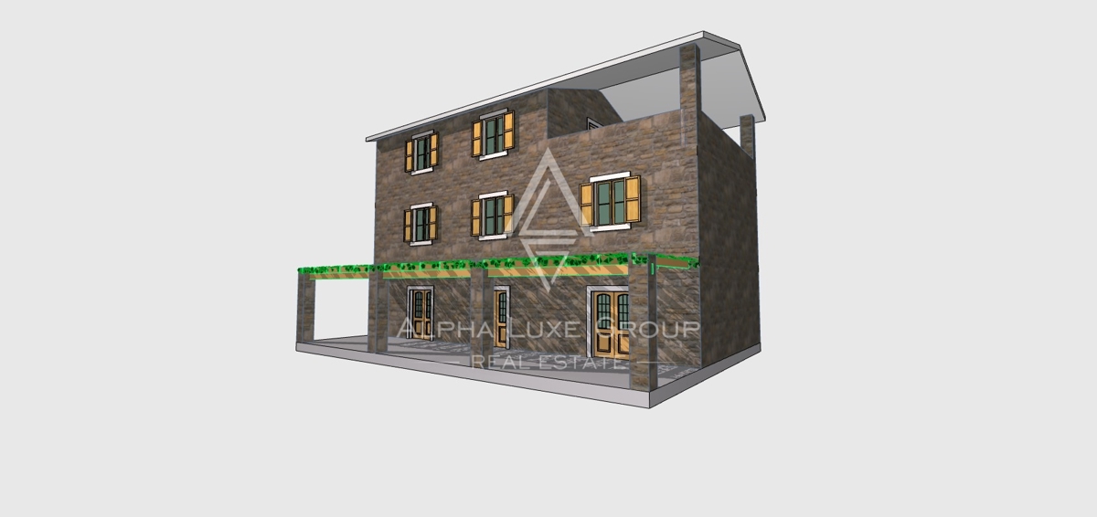 Buje, Istria – Terreno edificabile con ruderi in zona calma