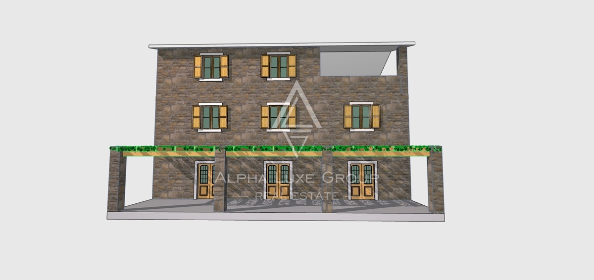 Buje, Istria – Terreno edificabile con ruderi in zona calma