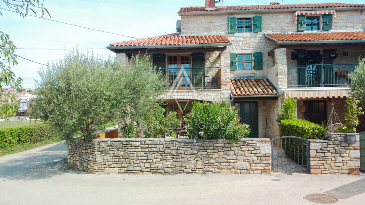 Poreč, Istria: Casa rustica in pietra nel verde tranquillo