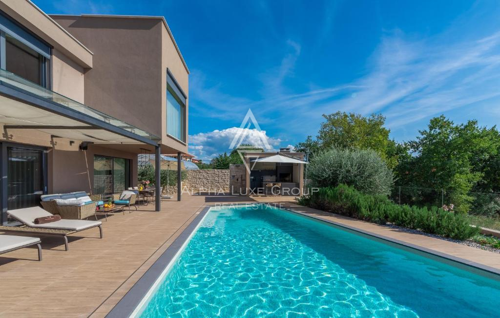 Istria, Umag: Casa moderna di design con piscina