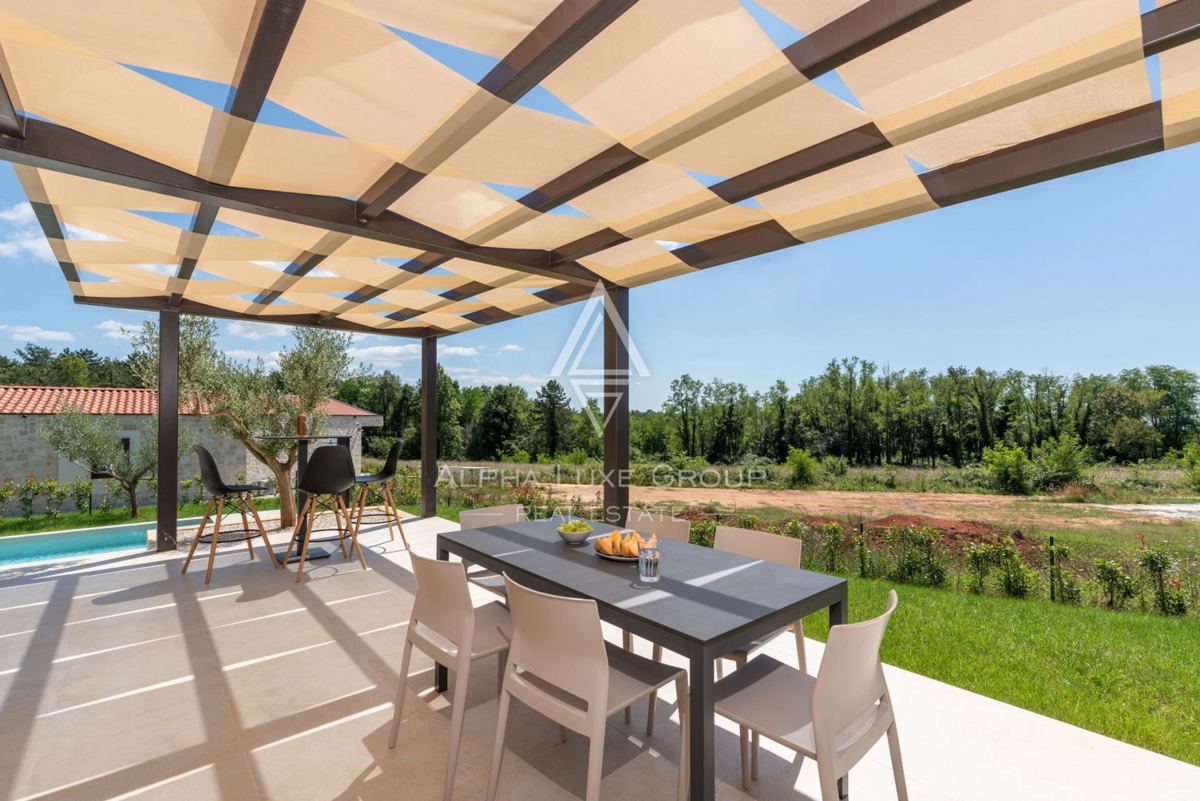 Višnjan, Istria - Villa di lusso in pietra in un contesto sereno