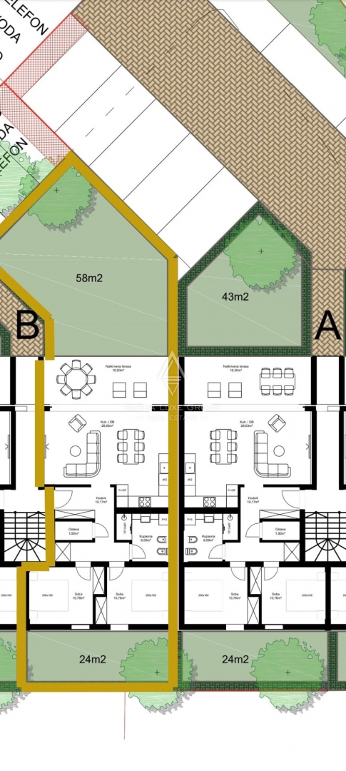 Poreč: Appartamento idilliaco al piano terra con ampio giardino