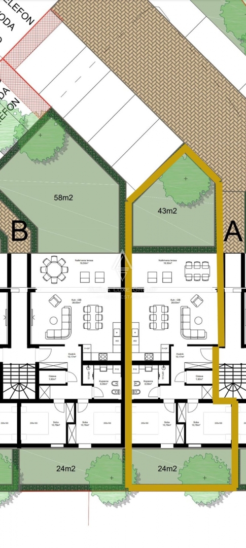 Poreč: Appartamento idilliaco al piano terra con ampio giardino