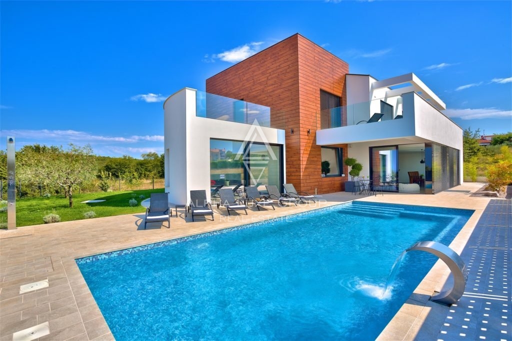 Moderna villa di lusso con vista panoramica sul mare, Visignano, ISTRIA