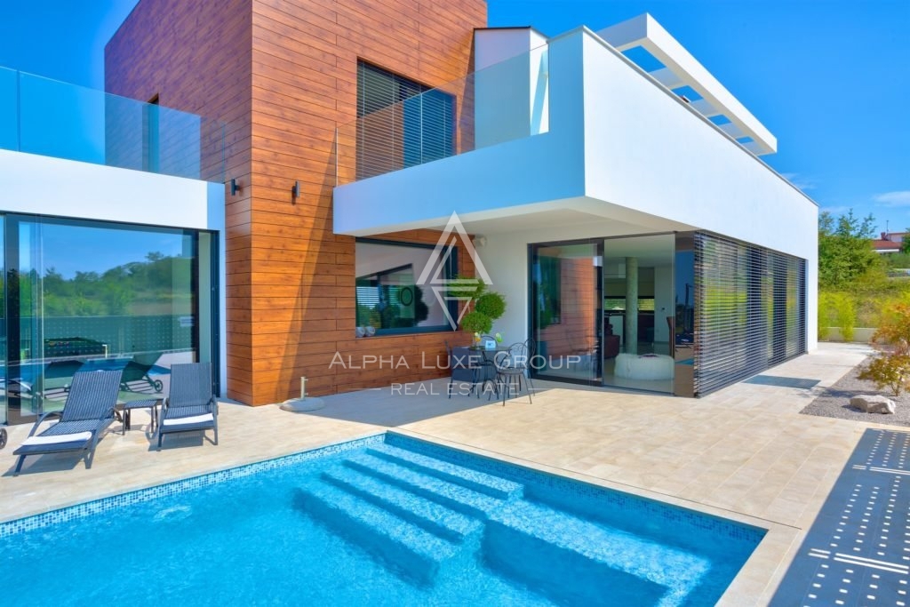 Moderna villa di lusso con vista panoramica sul mare, Visignano, ISTRIA