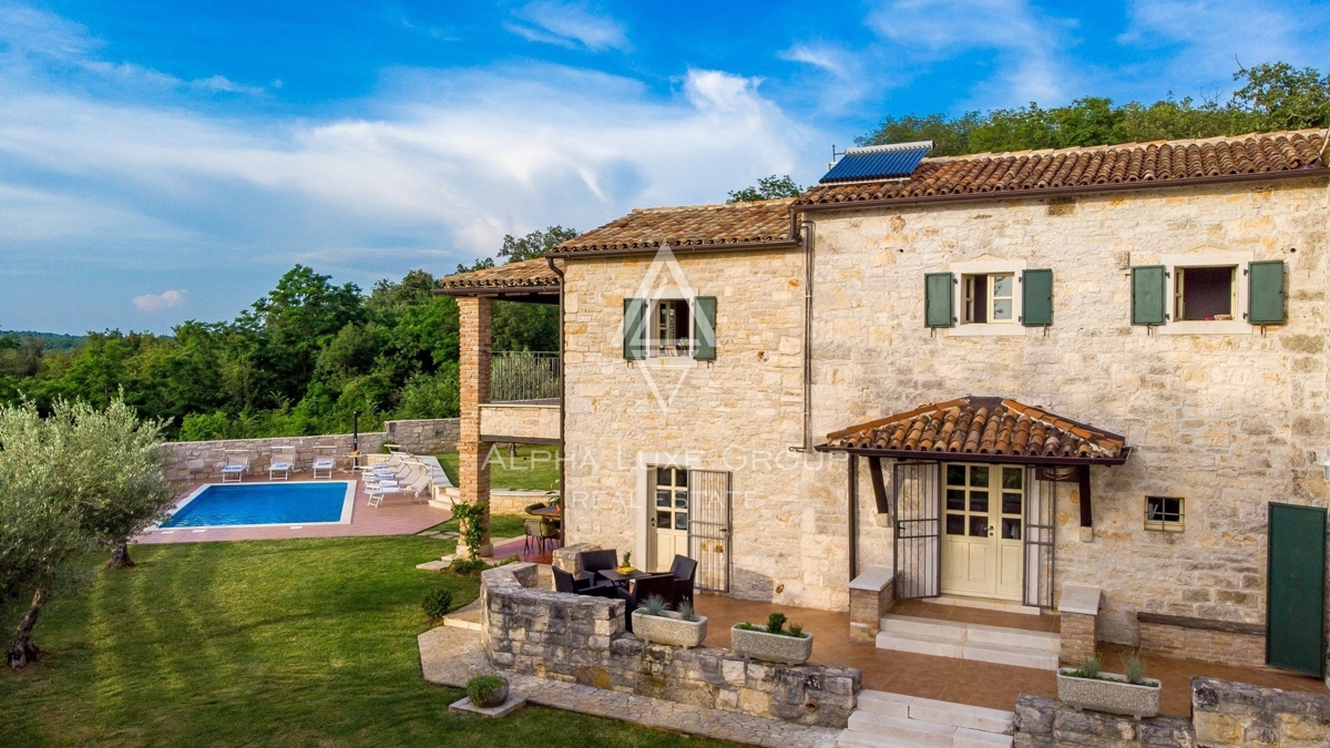 Casa rustica in pietra con piscina, Istria, Tinjan