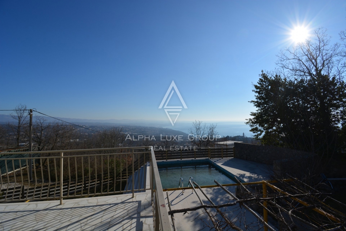 ALPHA LUXE GROUP in vendita, casa con vista panoramica sul mare e sulle isole, casa con due appartamenti, OPATIJA