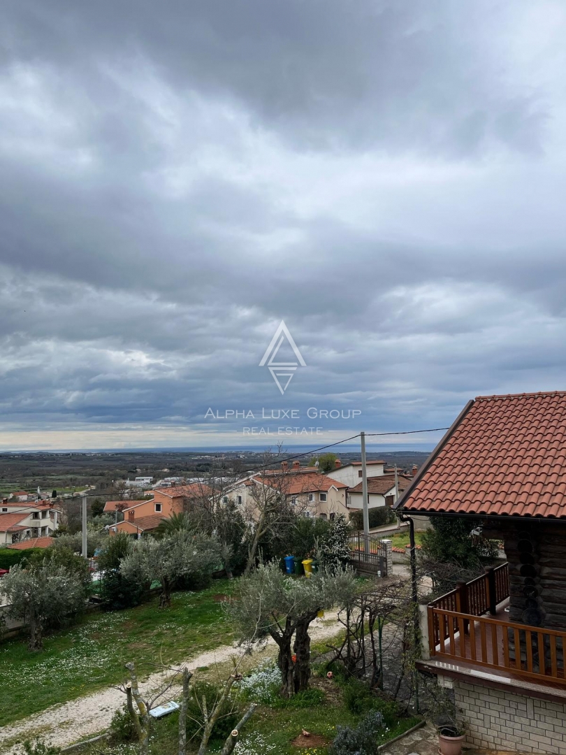 Poreč, Istria: Casa con vista mare e grande giardino
