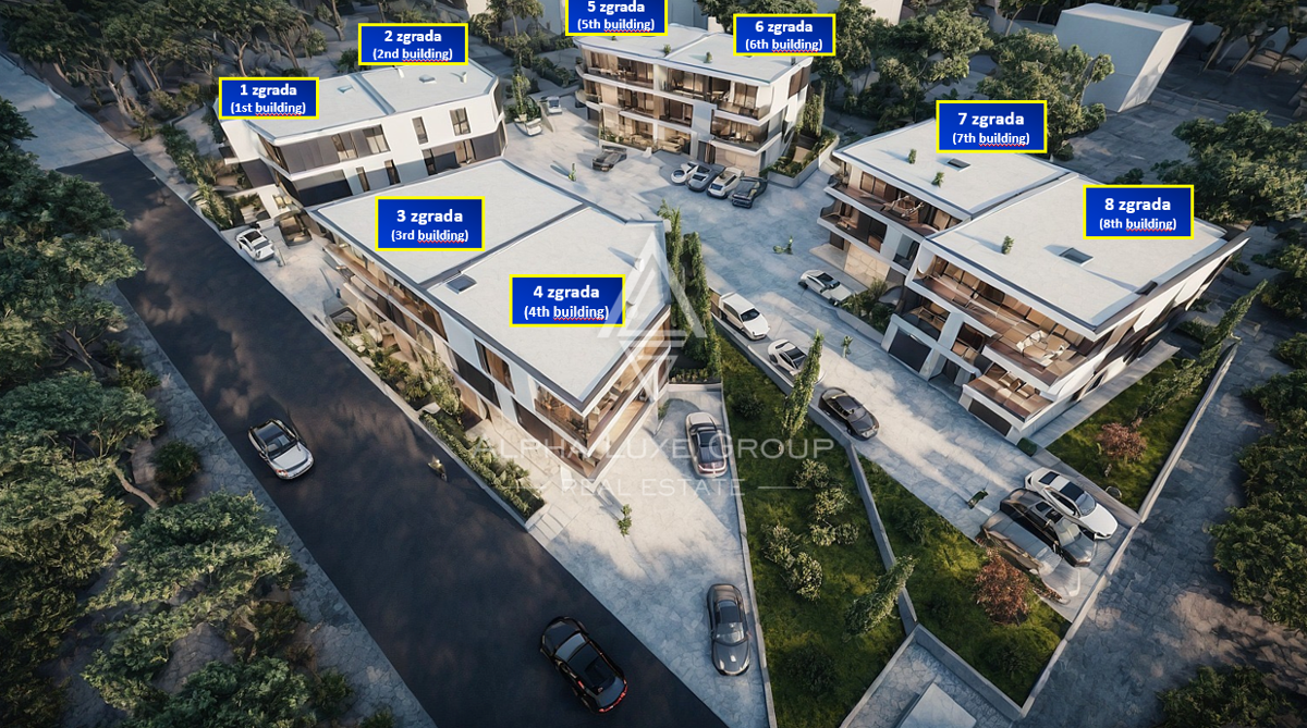 Pola, Istria: Attico nuovo con 3 camere e terrazza