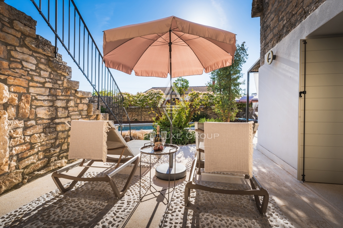 Kanfanar, Istria: Elegante villa in pietra ristrutt.