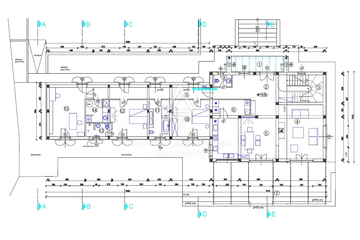 Kanfanar, Istria: Elegante villa in pietra ristrutt.