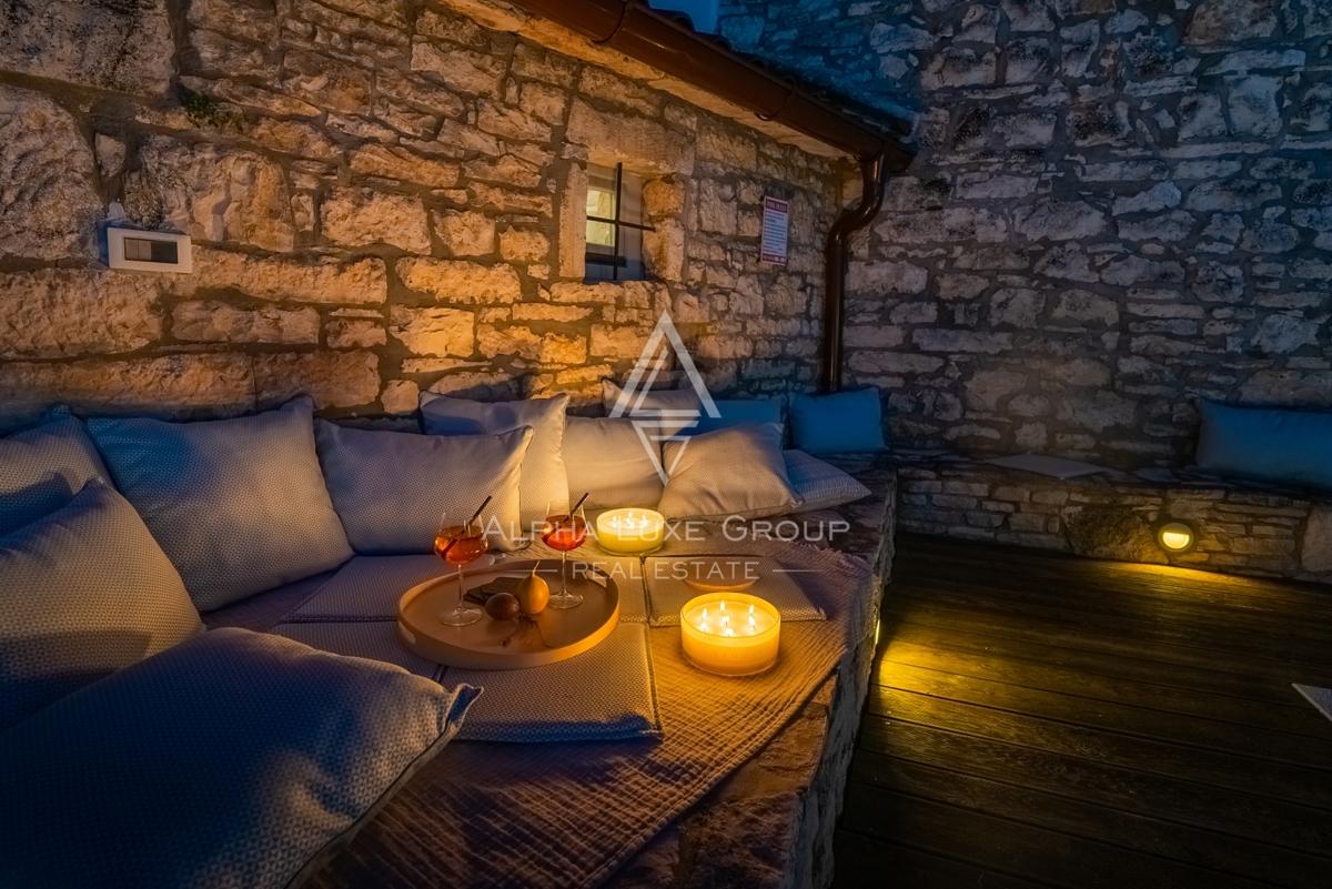 Kanfanar, Istria: Elegante villa in pietra ristrutt.