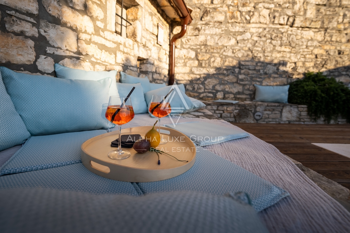 Kanfanar, Istria: Elegante villa in pietra ristrutt.