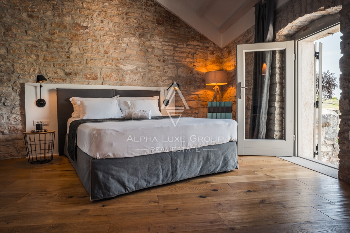 Kanfanar, Istria: Elegante villa in pietra ristrutt.