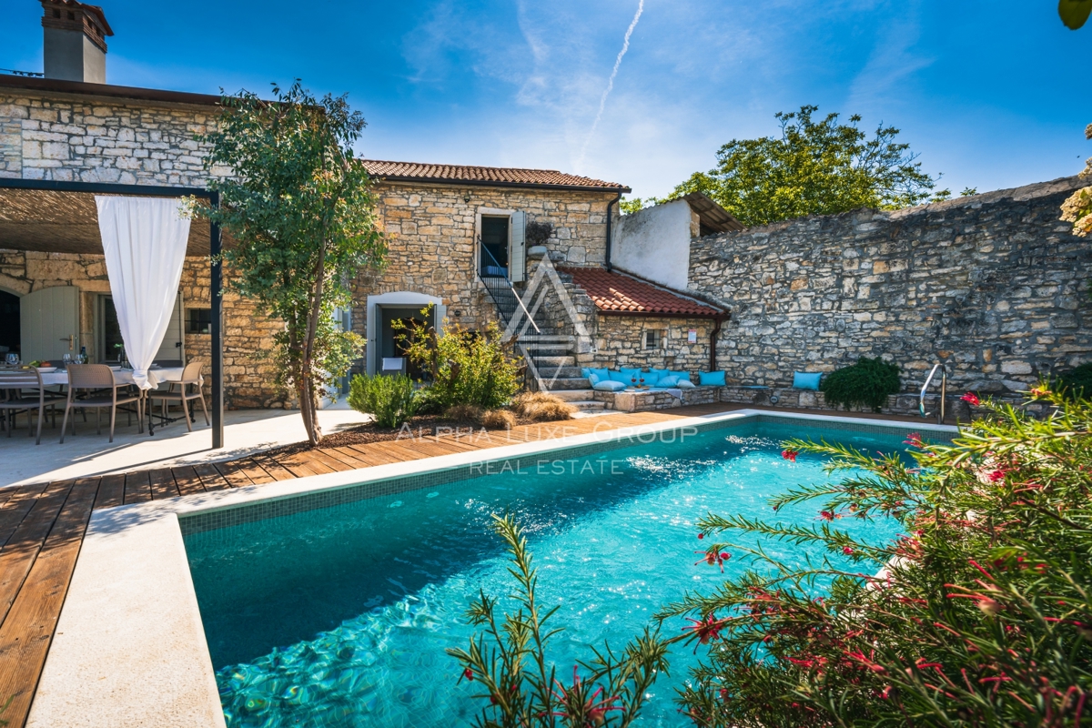 Kanfanar, Istria: Elegante villa in pietra ristrutt.