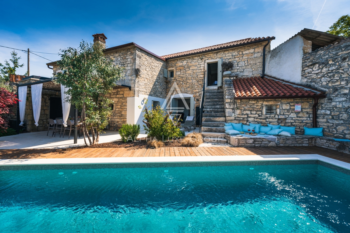 Kanfanar, Istria: Elegante villa in pietra ristrutt.