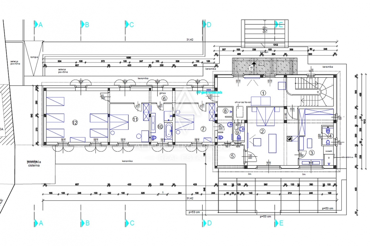Kanfanar, Istria: Elegante villa in pietra ristrutt.