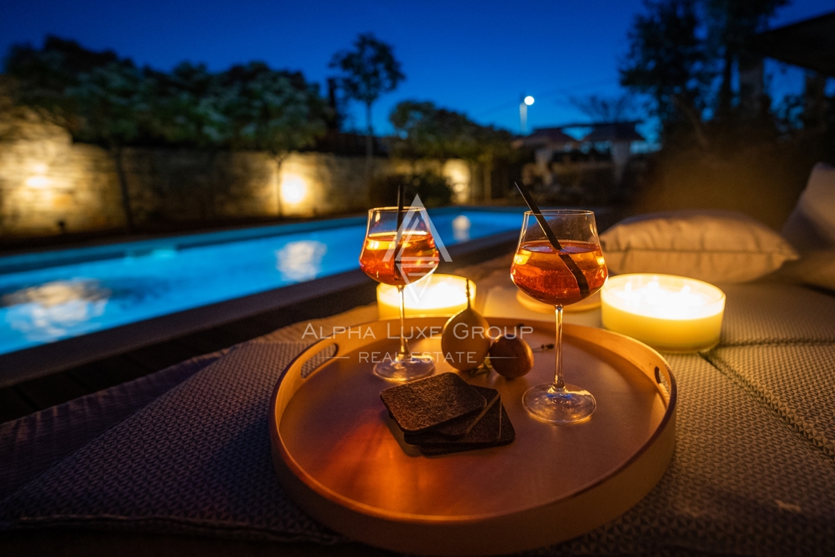 Kanfanar, Istria: Elegante villa in pietra ristrutt.