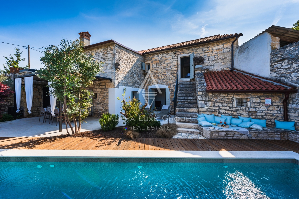 Kanfanar, Istria: Elegante villa in pietra ristrutt.