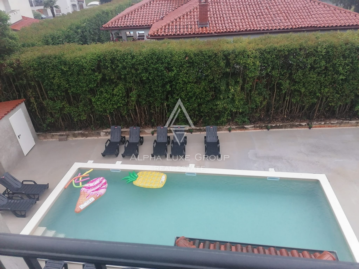 Istria, Poreč: Casa moderna con piscina e mare