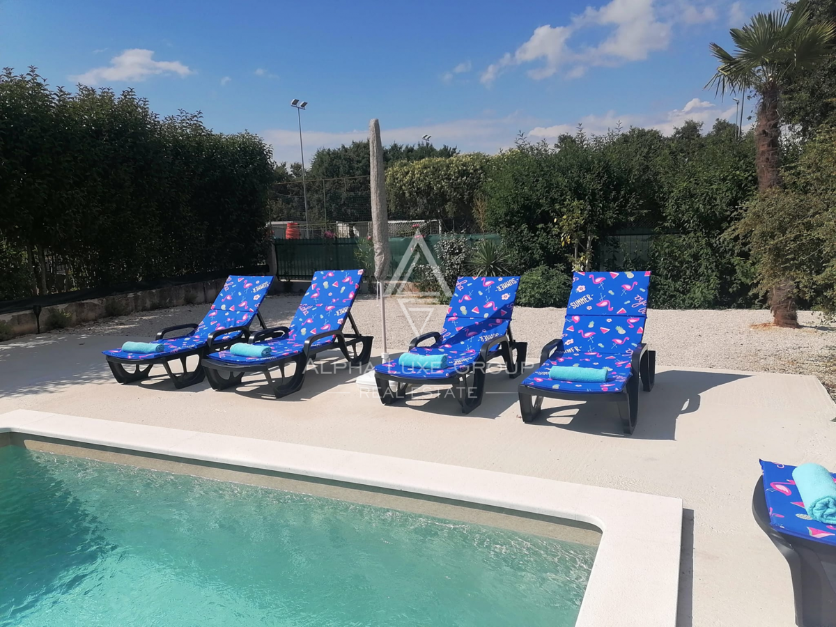 Istria, Poreč: Casa moderna con piscina e mare