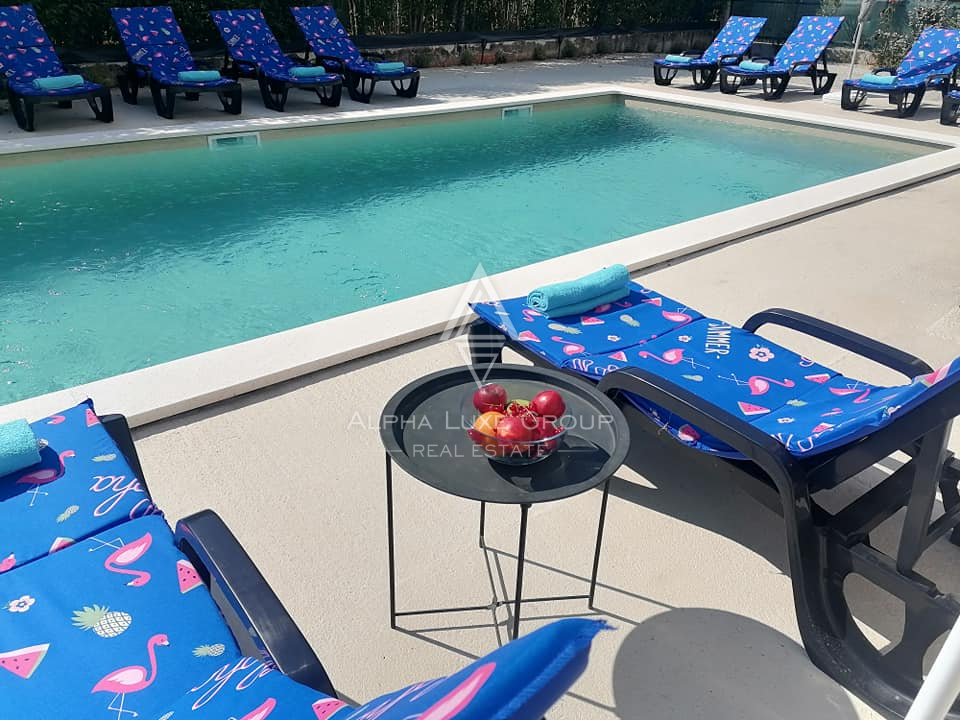 Istria, Poreč: Casa moderna con piscina e mare