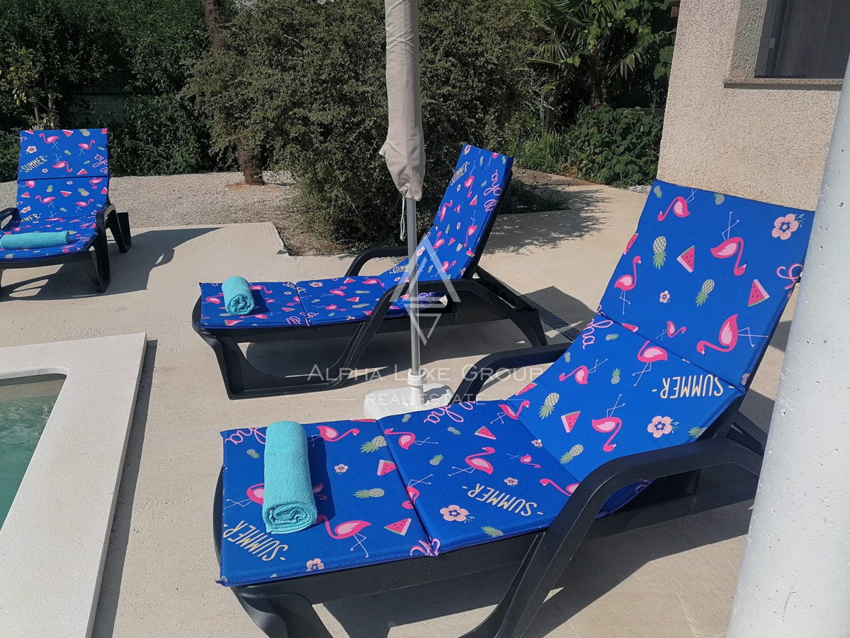 Istria, Poreč: Casa moderna con piscina e mare