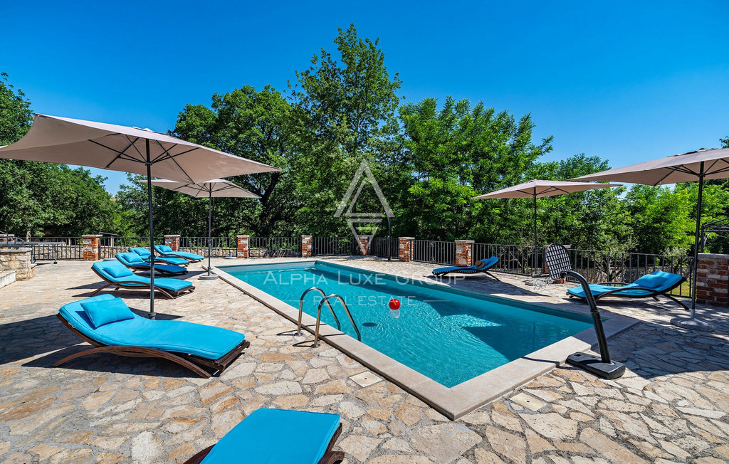 Istria, Višnjan: Villa in pietra con piscina e privacy