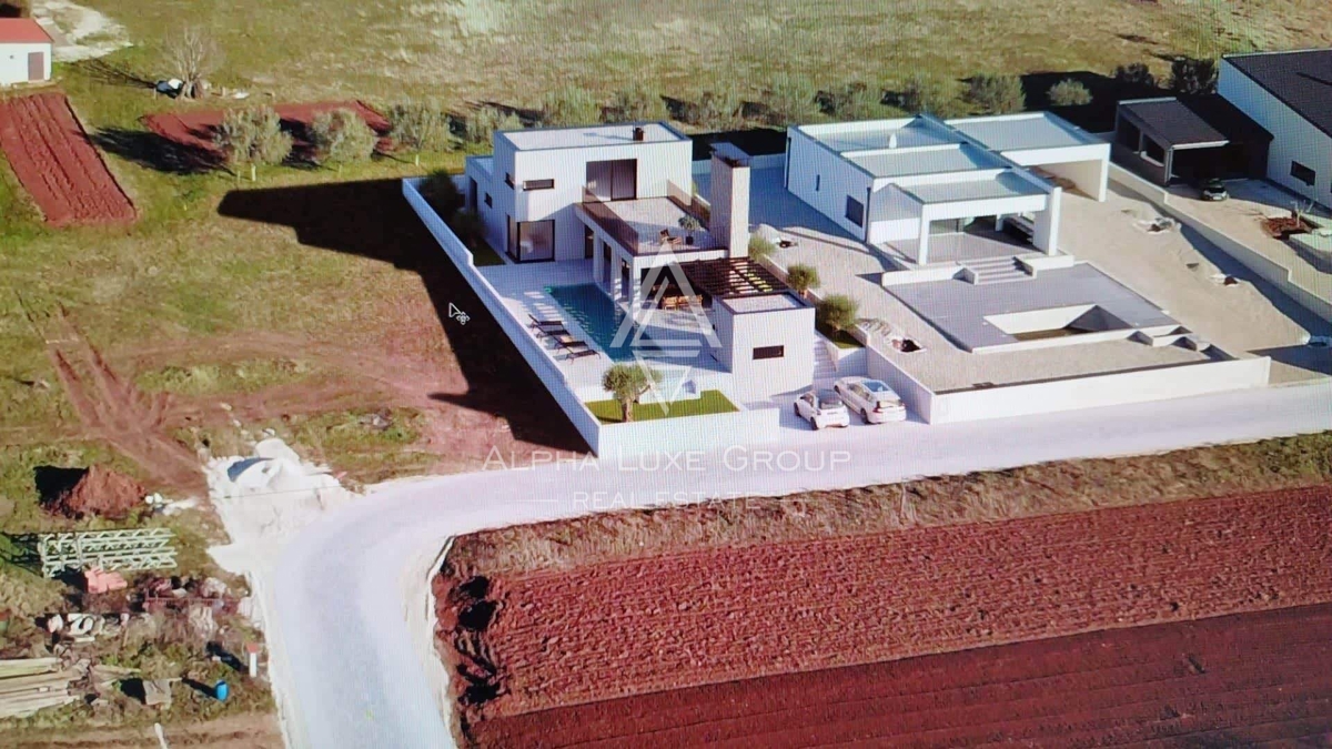 Istria, Kanfanar – Ville moderne con vista mare