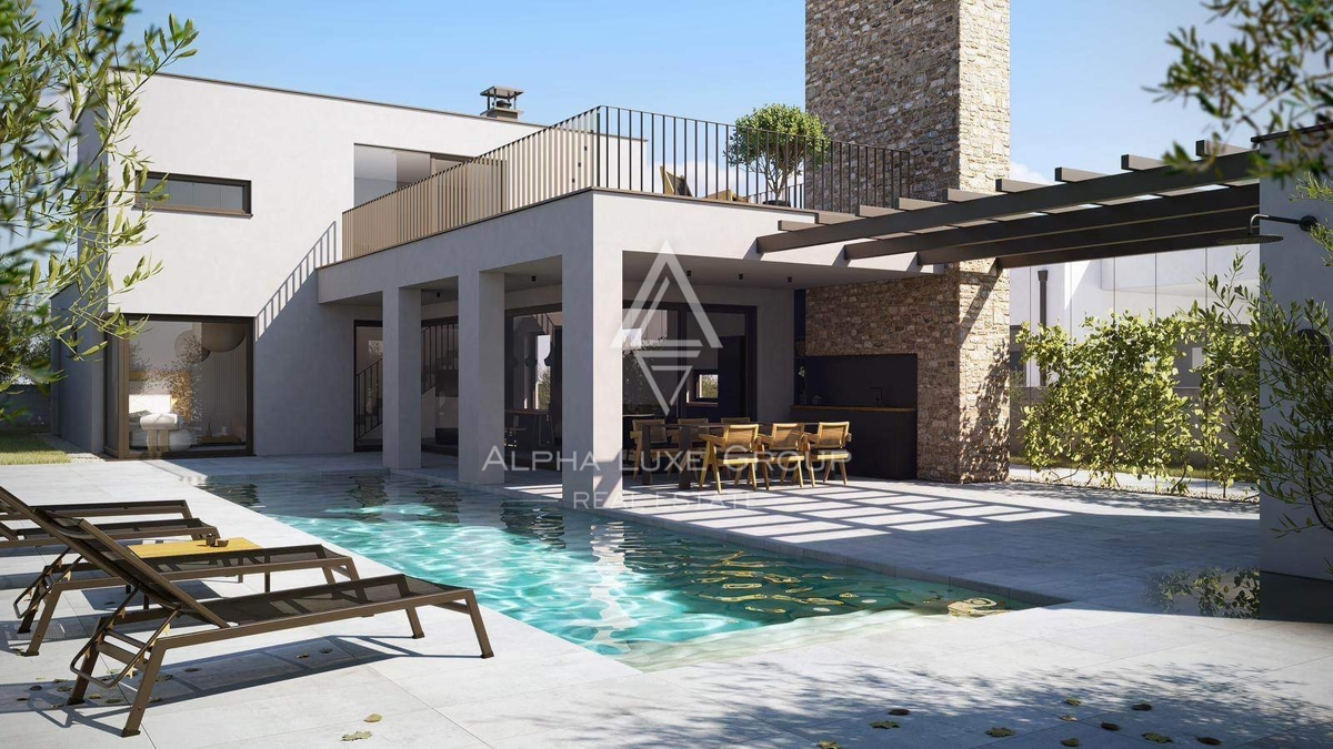 Istria, Kanfanar – Ville moderne con vista mare