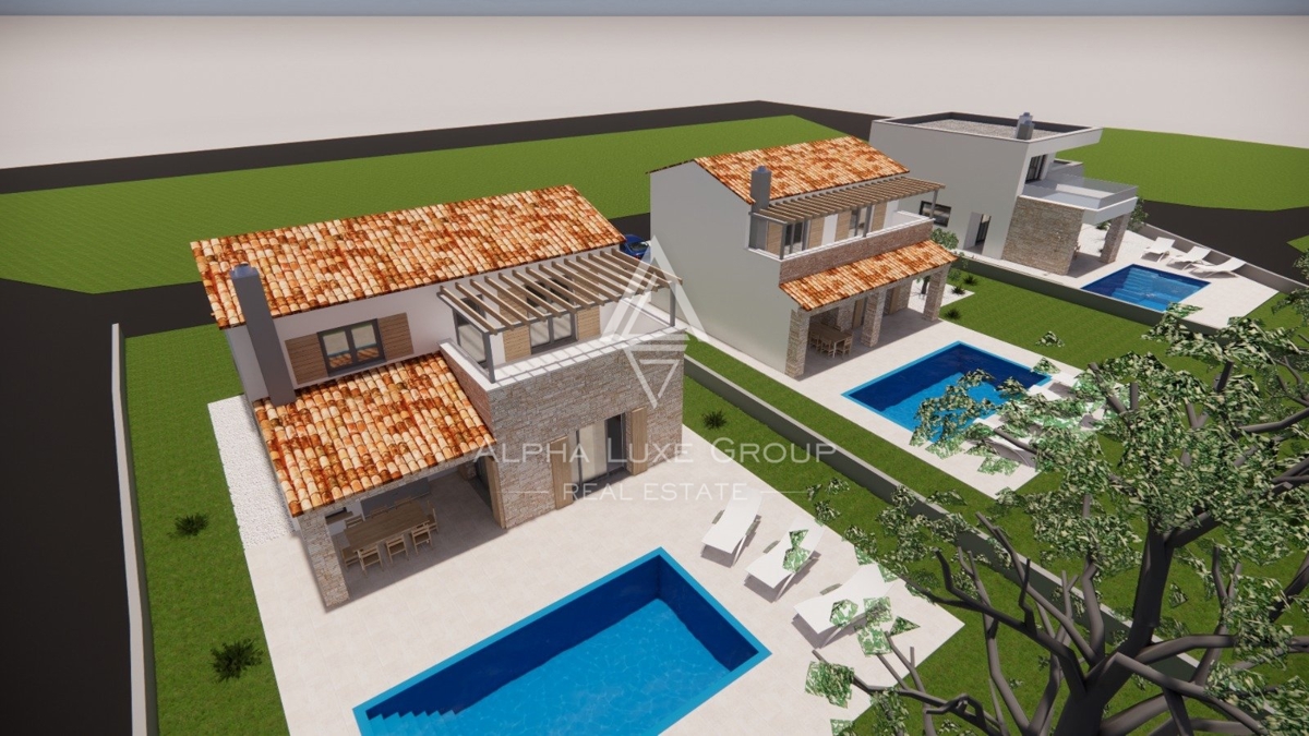 Istria, Poreč - Nuova costruzione di casa con piscina