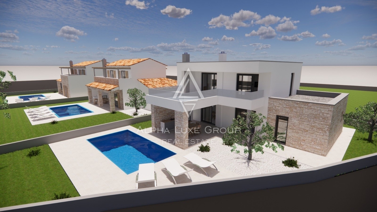 Istria, Poreč - Nuova costruzione di casa con piscina
