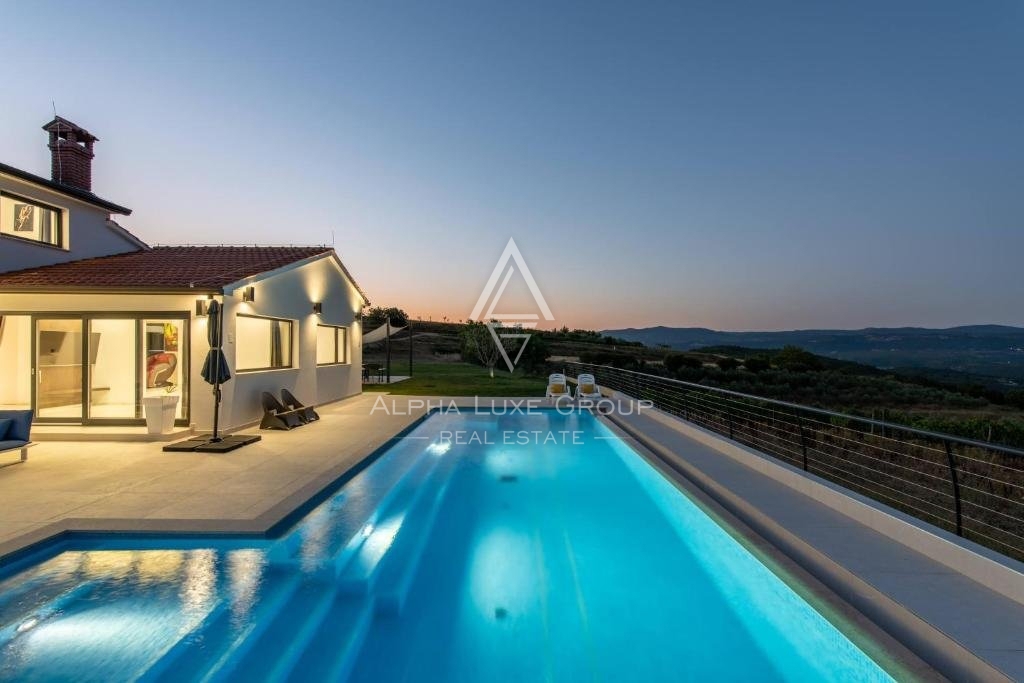 Istria, Buzet: Villa incantevole con viste mozzafiato