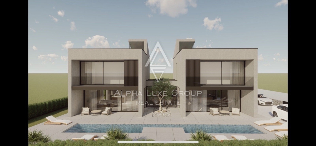 Moderna casa bifamiliare in costruzione, Parenzo, ISTRIA