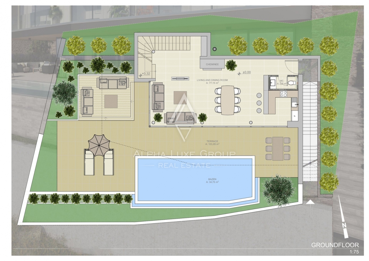 Istria, Krasica – Villa esclusiva con piscina e vista mozzafiato in vendita