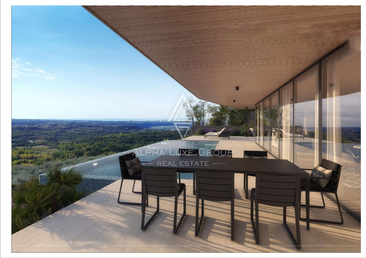 Istria, Krasica – Villa esclusiva con piscina e vista mozzafiato in vendita