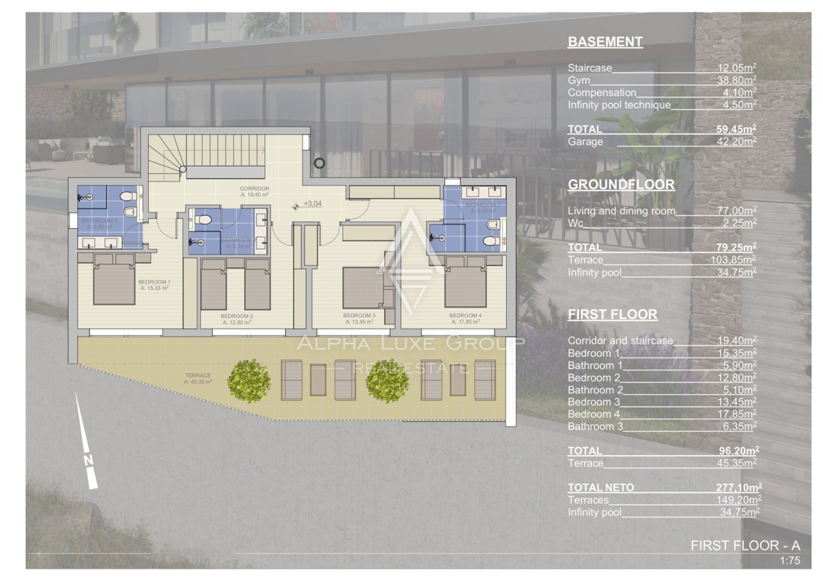 Istria, Krasica – Villa esclusiva con piscina e vista mozzafiato in vendita