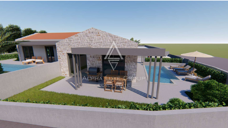 Istria, Vižinada – Villa moderna con due piscine