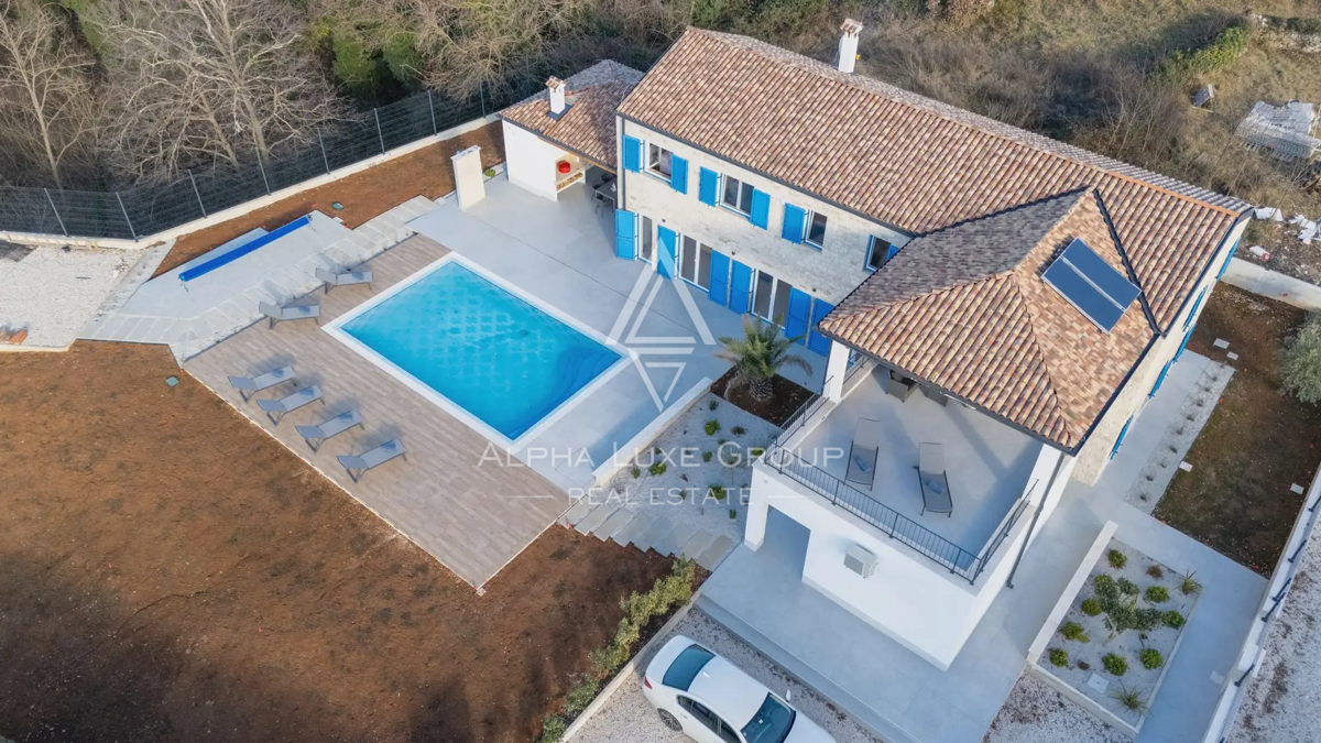 Istria, Višnjan: Villa moderna di lusso con vista