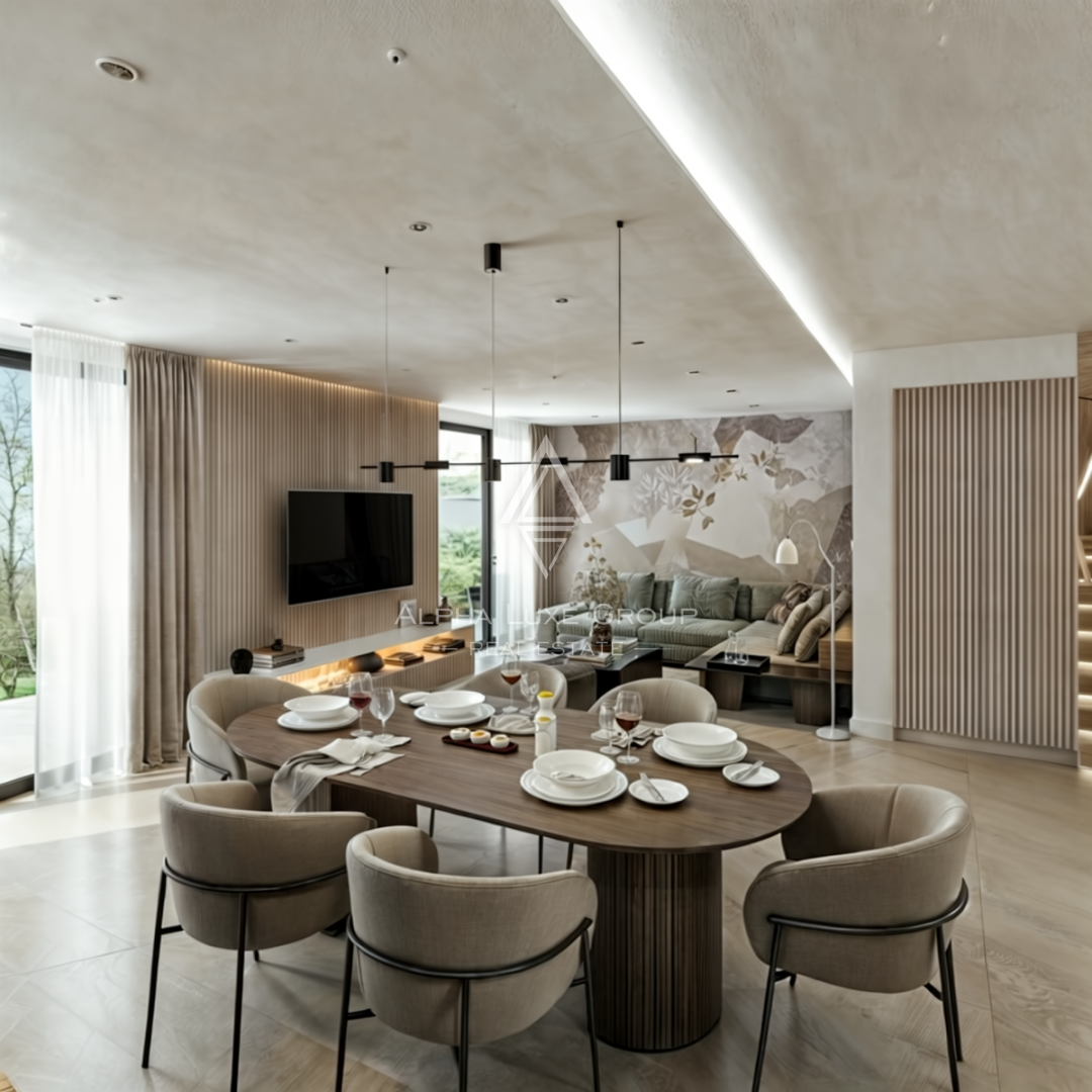 Istria, Brtonigla – Villa bifamiliare moderna con piscina e terrazza panoramica