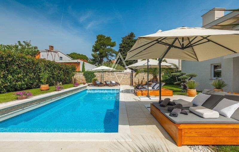 Rovinj, Rovinjsko Selo: Villa incantevole con piscina vicino alla città storica