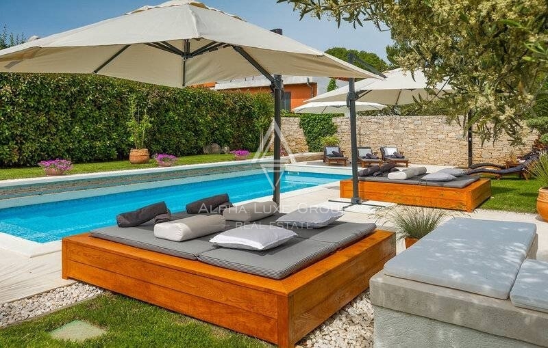 Rovinj, Rovinjsko Selo: Villa incantevole con piscina vicino alla città storica